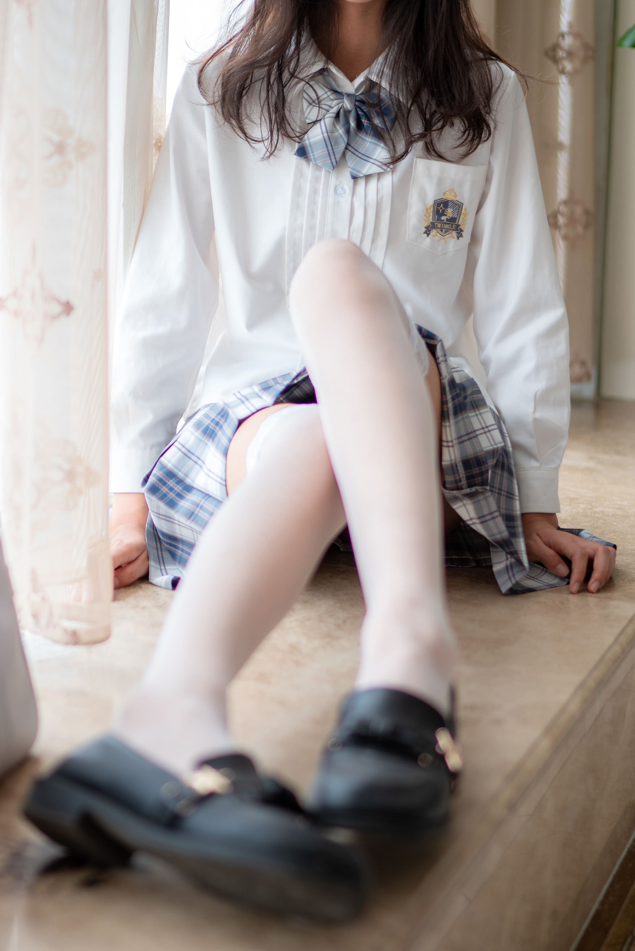 图片[1]-西瓜少女 西呱呀呀呀 – NO.021 西瓜少女(西呱呀呀呀) JK格子裙 [23P]-XikXak